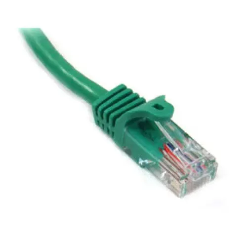 Green Cat5E Ethernet Patch Cable – 3 Feet, Snagless Boot 1