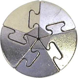 Hanayama Cast Metal Puzzle: Spiral – Level 5 Difficulty 1