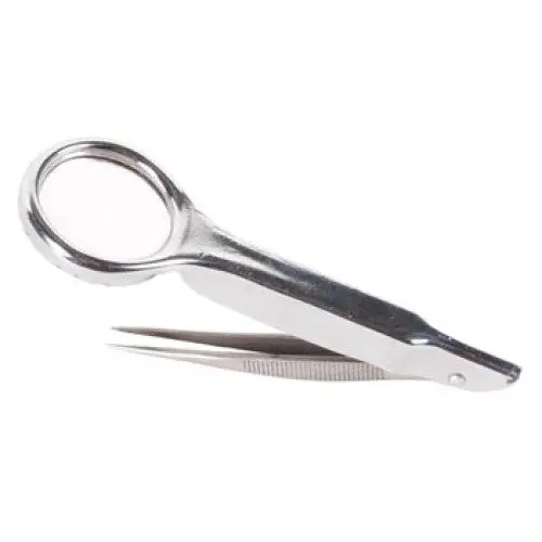 Handheld 6× Magnifier With Precision Tweezers – 25 Mm Lens, 2.4-Inch Compact Design 1