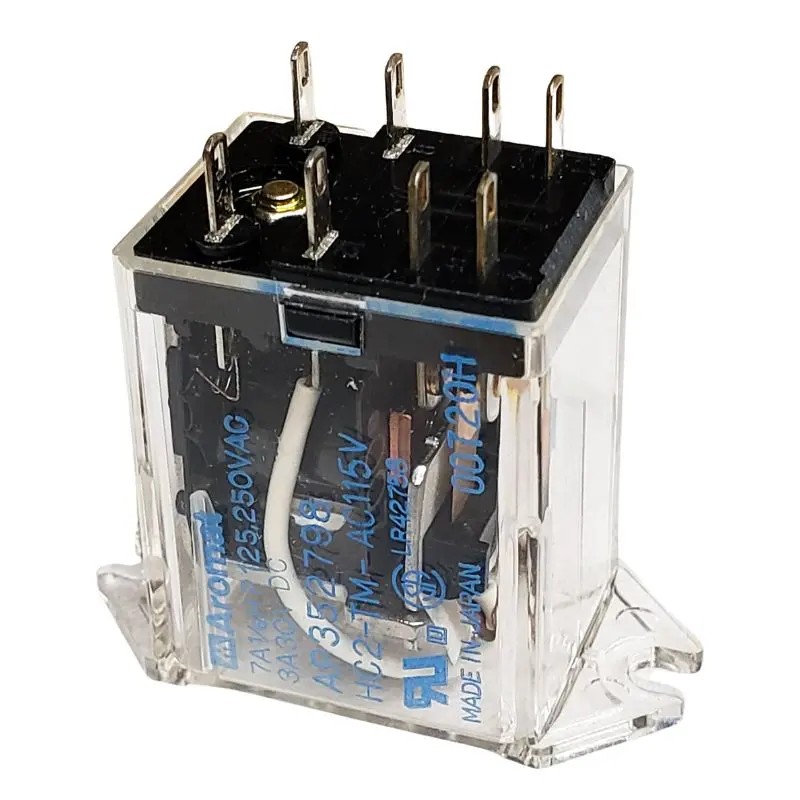 Hc2-Tm-Ac115V – 115Vac Plug-In Relay, 2-Pole Double-Throw, 7A Load Capacity, 8-Pin Socket Mount 1