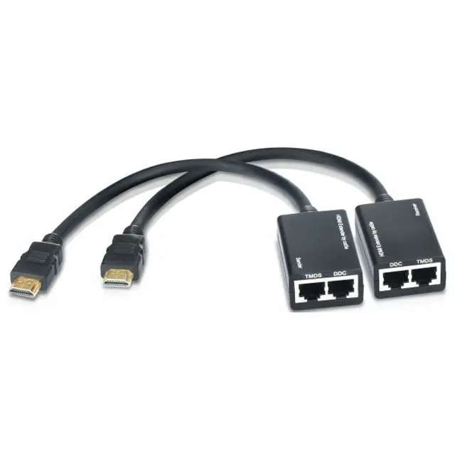 Hdmi Over Cat5E/Cat6 Extender – 1X2, 30 M, 1080P, Passive 1