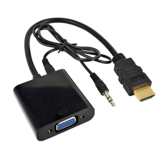 Hdmi-To-Vga Adapter Cable – Includes Audio Support And Built-In Converter 1