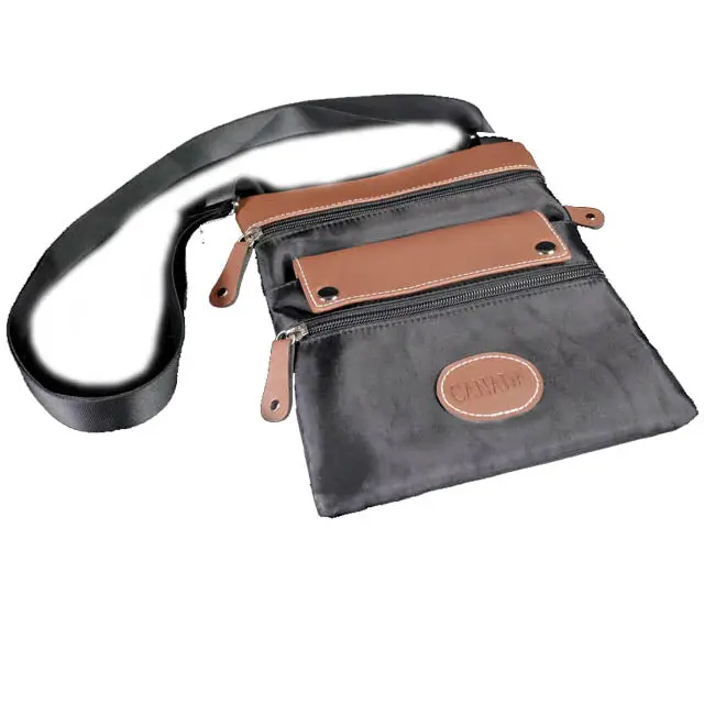 Heritage Flap Bag Souvenir – 8X9 Inch Black & Brown Canadian-Themed Tote 1