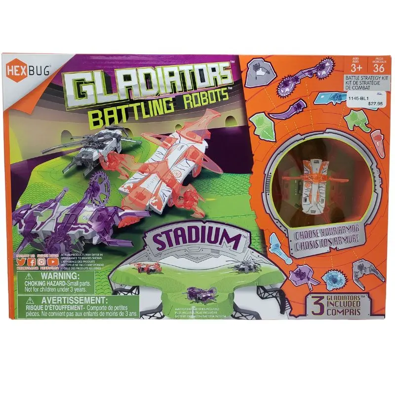 Hexbug Gladiators Battle Stadium – Includes 3 Autonomous Combat Robots 1