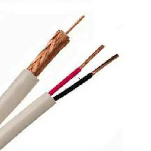 High-Purity Siamese Rg59 Cable – 500 Ft White With 95% Copper Conductors 1
