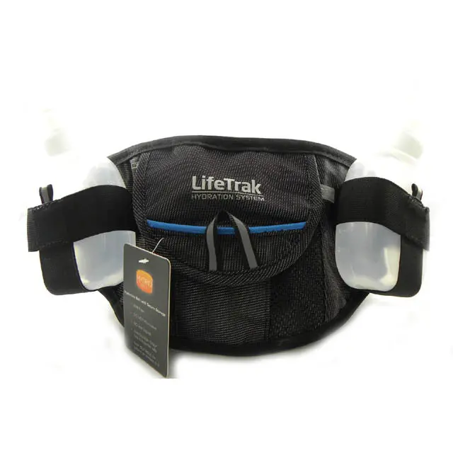 Hydration Running Belt – Dual 6 Oz Sport Bottles + Secure Storage 1