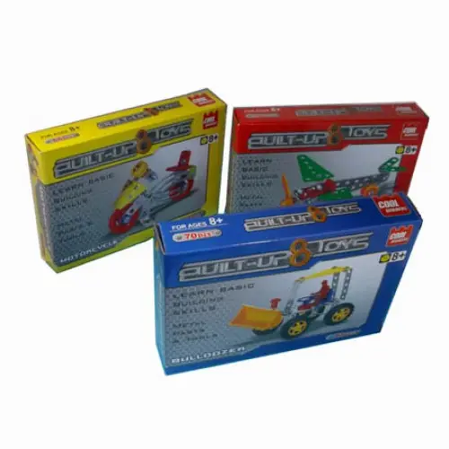 Iat3S-1 Build-Your-Own Metal Toy Kit – Assorted Pieces & Assembly Tools 1