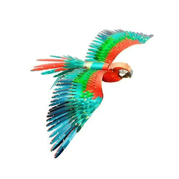 Icx118 Metal Earth Jubilee Macaw Model Kit – 2-Sheet Laser-Cut Steel Assembly 1