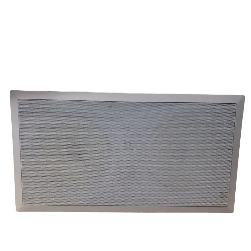 In-Wall 8-Ohm Rectangular Speaker – 120W, White Finish, 10 3/8" × 20 3/16" Cutout 1