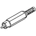 Inline Rca Plug – Red, Molded Strain-Relief Design (2-Pack) 1