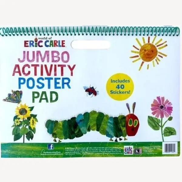 Jumbo Activity Poster Pad With 40 Assorted Stickers For Kids 1