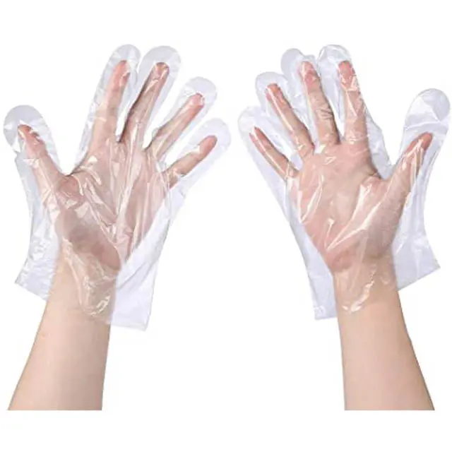 Ka-36096A Disposable Plastic Gloves – Large Size, 100-Pack 1