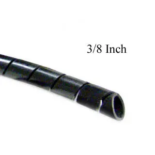 Kca-306A – Black Spiral Wrap Cable Organizer, 3/8 In Od, 100 Ft Roll 1