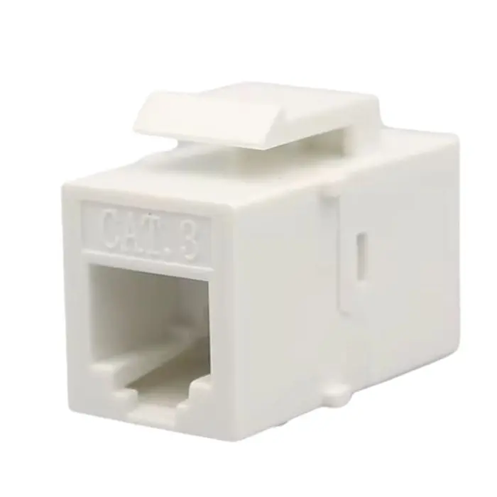 Keystone Coupler – Category 3, 6P4C, White Housing 1