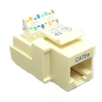 Keystone2Iv Cat5E Keystone Jack – Ivory, Toolless Termination Design 1