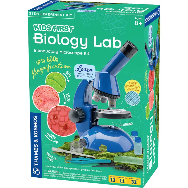 Kids First Biology Lab – Introductory Microscope Kit For Young Scientists 1
