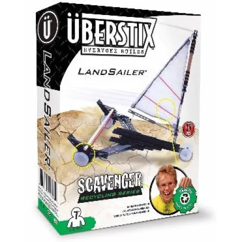Land Sailer Stem Kit — Single-Unit Educational Wind-Powered Vehicle (75-Piece Set) 1