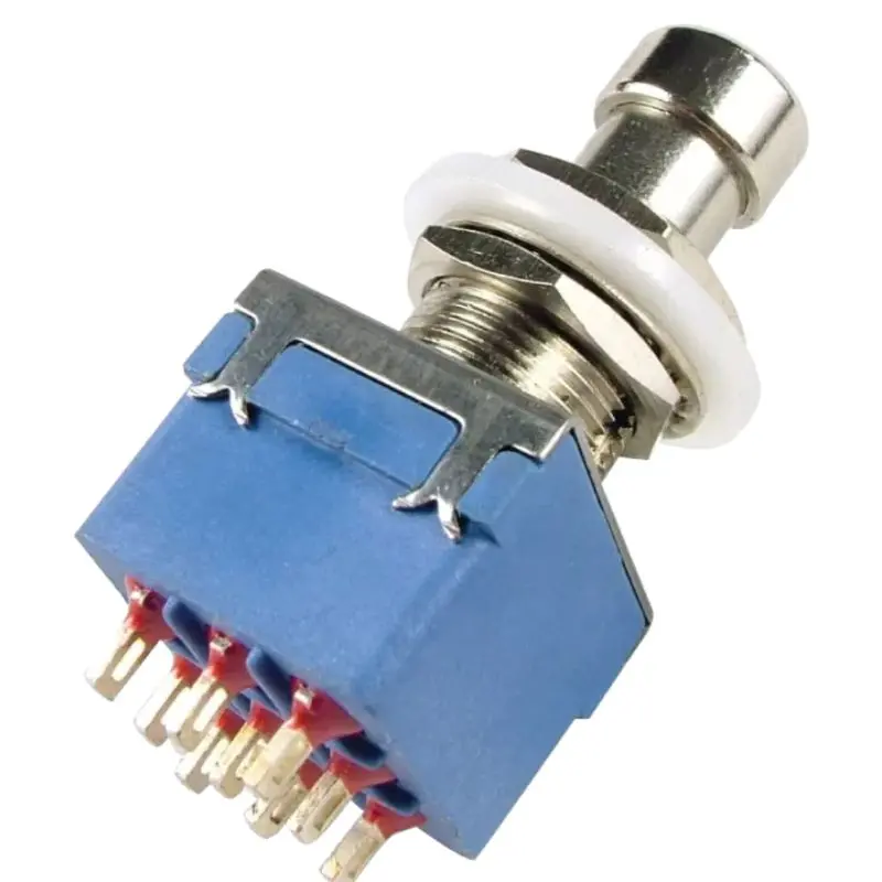 Latching Push Switch – 3P2T Through-Hole Guitar Pedal Toggle 1