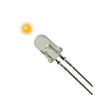Led3 Amber Waterclear, 6Mcd, Ln48Ycp Z-Lf Type (3-Pack) 1