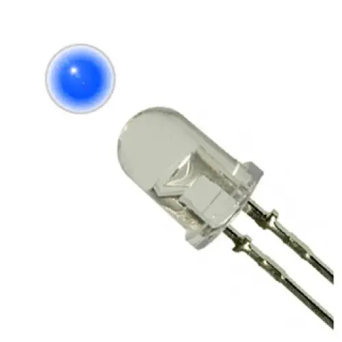 Ledfl-510006 Flashing Clear Blue Led – 3.3V, 20Ma, Pack Of 2 1