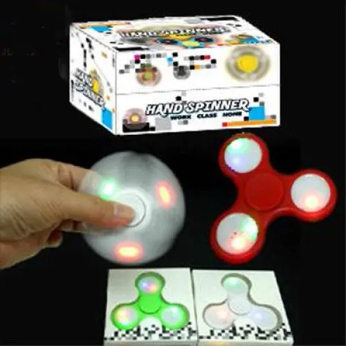 Light-Up Fidget Spinner – Led-Enhanced Hand Spinner, Color-Assorted 1