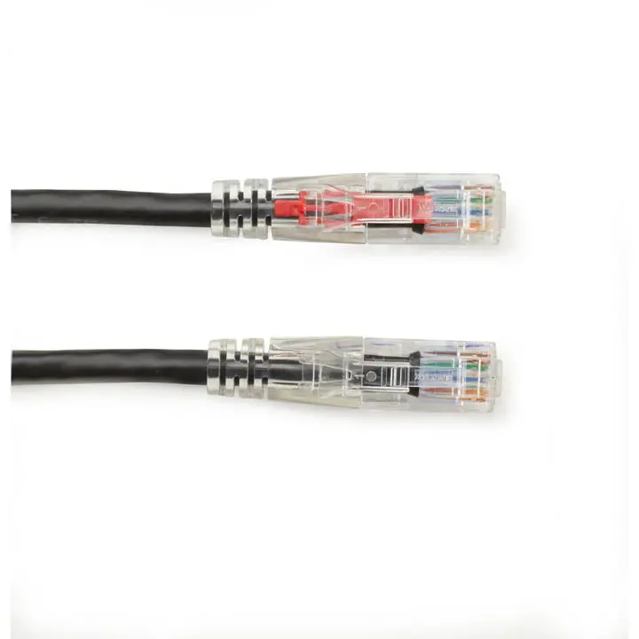 Lockable Cat6 Black Ethernet Cable – 7 Ft Secure-Fit Design 1