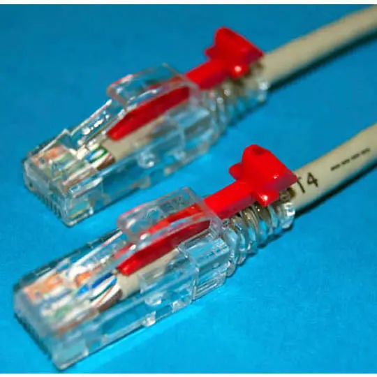 Lockable Cat6 Gray Ethernet Cable – 10 Ft Secure-Fit Patch Cord 1