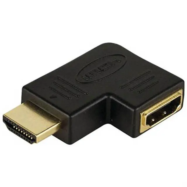 Low-Profile Left-Angle Hdmi Male-To-Female Adapter 1