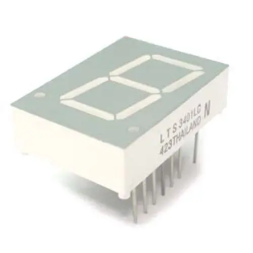 Lts3401Lc: Single-Digit Red 7-Segment Led Display – Common Anode, 20Mm Height 1