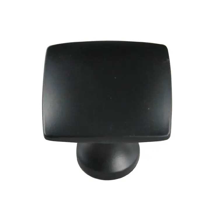 Matte Black Cabinet Knob – 1.4-Inch Diameter Sleek Drawer Handle 1