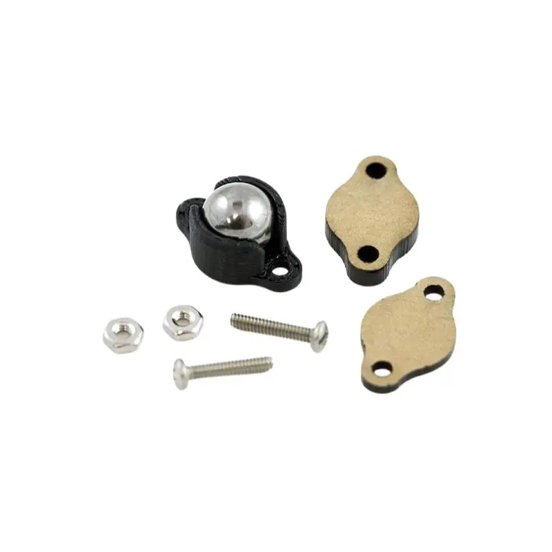 Metal Ball Caster – 1/2-Inch Diameter With Mounting Hardware 1