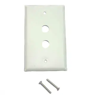 Metal Dual-Port Bnc Wall Plate 1
