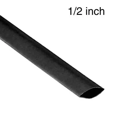 Mhsp-1/2-O-Iil-Blk Heat Shrink Tubing – 1/2 Inch Diameter, 4 Foot Length, Black, 2:1 Shrink Ratio, 600V, 125°C 1