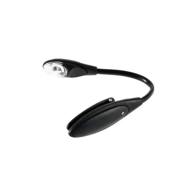 Mini Clip-On Book Light – Black Led Reading Lamp 1