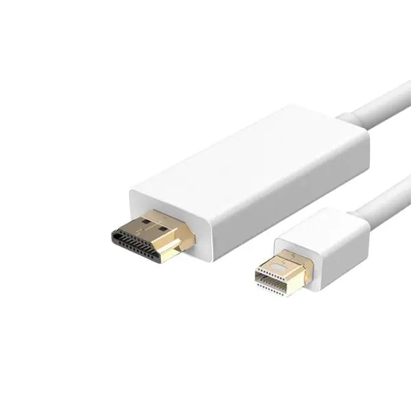 Mini Displayport To Hdmi Cable – 6Ft, Male-To-Male, White 1