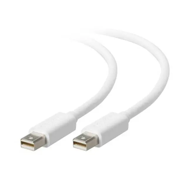 Mini Displayport To Mini Displayport Cable – 3Ft, Male-To-Male, White 1