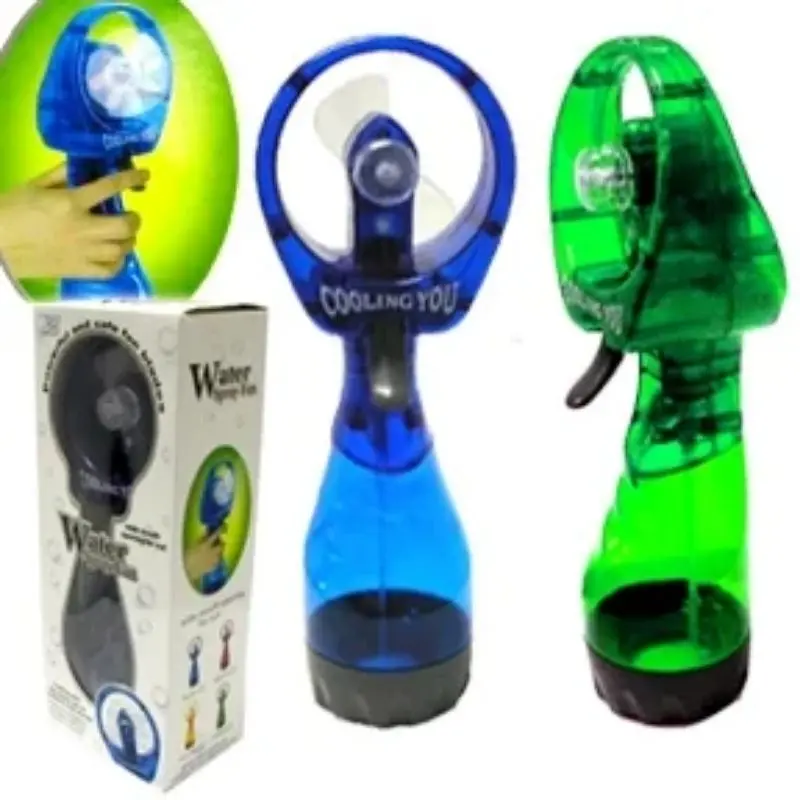 Mini Mist Fan With Water Spray – Battery-Powered (2Xaa), Assorted Colors 1