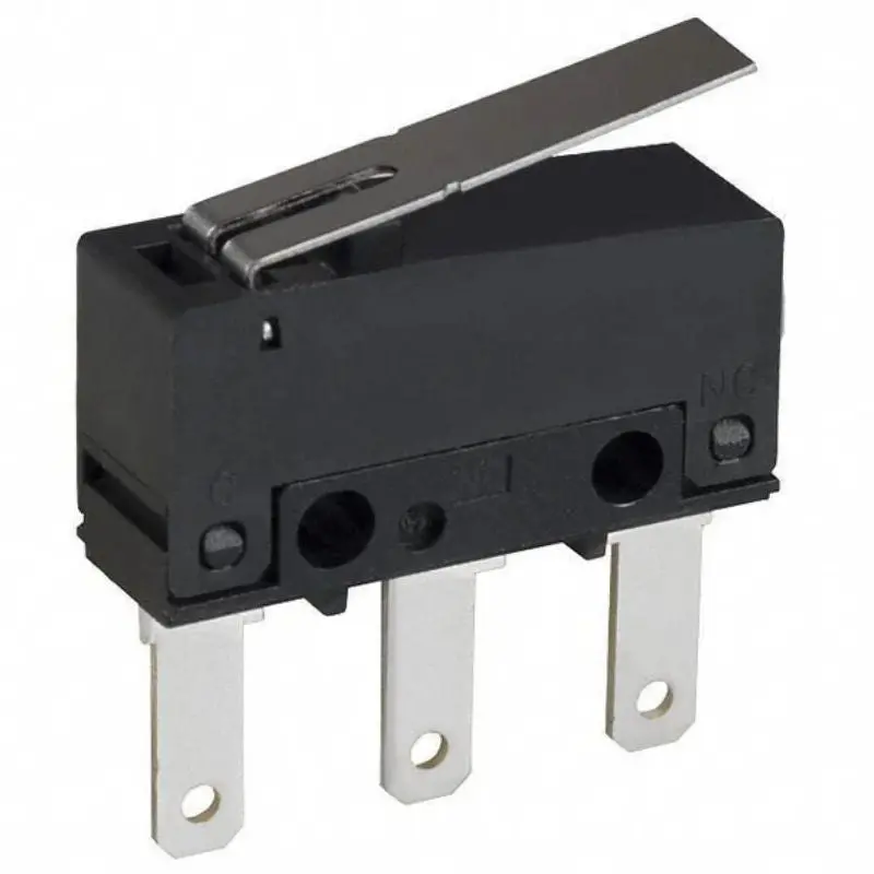 Miniature Spdt Micro Switch – 20×5Mm, 17Mm Steel Lever, 0.1A/125Vac, Solder Mount 1