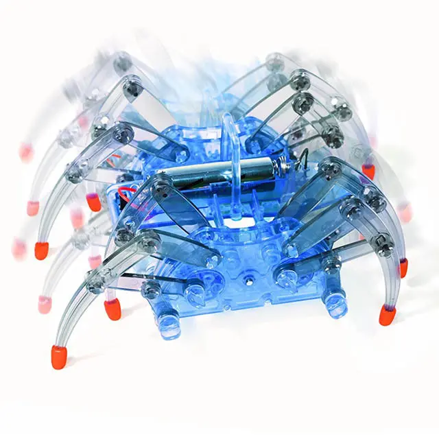 Motorized Robo Spider Toy – 8-Legged Walking Robot With Gearbox And On/Off Switch 1
