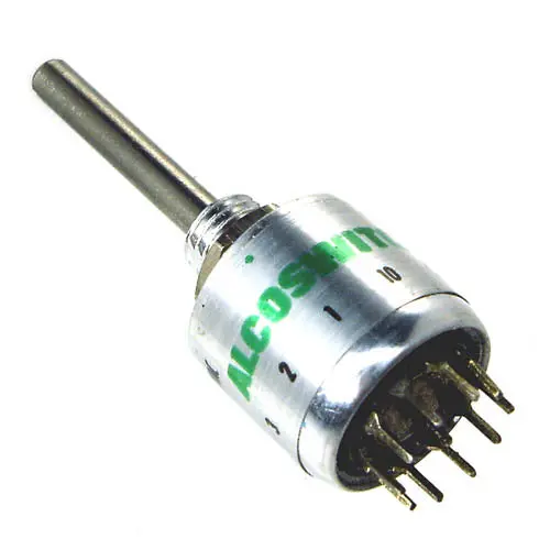 Mrba-1-10S-Pc Rotary Switch – 1-Pole, 10-Position Non-Shorting, Long-Shaft Pcb Mount Version 1