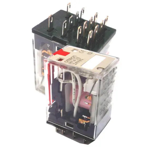 My4-Ac24 Industrial Relay — 24V Ac Coil, 4P2T Configuration, 5A/250Vac Contact Rating 1