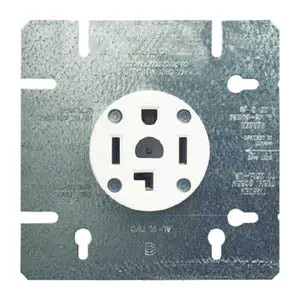 Nema 14-30R Dryer Receptacle – 30A, 250V, Aluminum Housing For Indoor Use 1