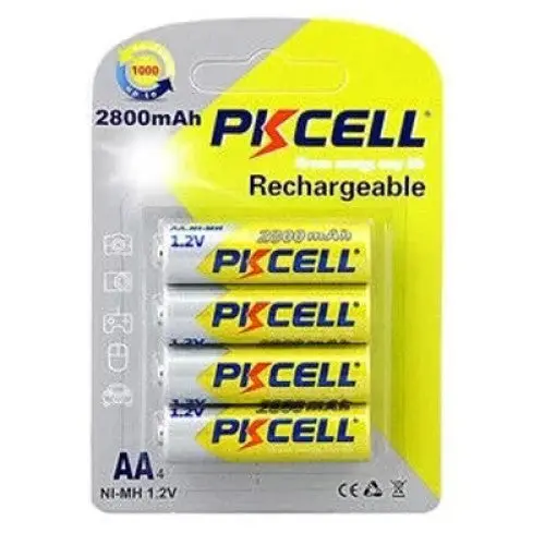 Nimh Aa Rechargeable Batteries – 1.2V, 2800 Mah, Pack Of 4 1