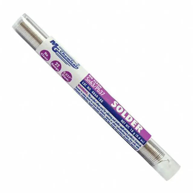 No-Clean 63/37 Rosin-Core Solder Wire — 18 Gauge, 0.032" Diameter 1