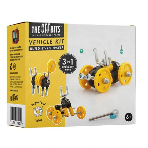 Offbits 3-In-1 Vehicle Construction Kit – Yellow 1