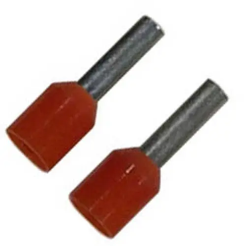 Orange 20 Awg Ferrules – 8 Mm Stem, 100-Pack 1