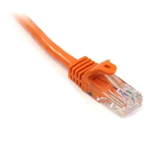 Orange Cat5E Ethernet Patch Cable – 6 Feet, Snagless Boot 1