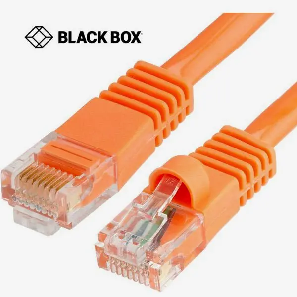 Orange Cat5E Snagless Ethernet Cord – 15 Foot Length 1