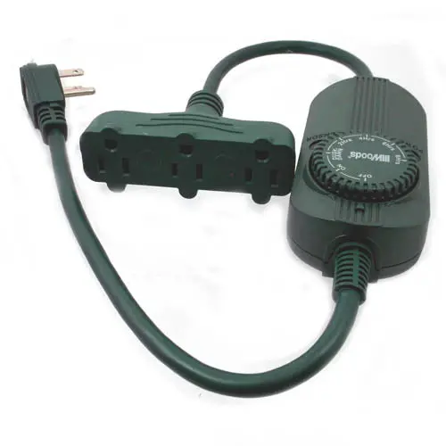 Outdoor Photocell Timer Switch – Automatic Light Control With Three Independent Outlets 1