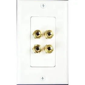Phwp2 – 4-Position Binding Post Wall Plate For Speaker Wire Termination 1